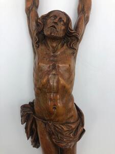 Antique palm wood sculpted corpus 