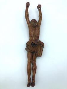 Antique palm wood sculpted corpus 