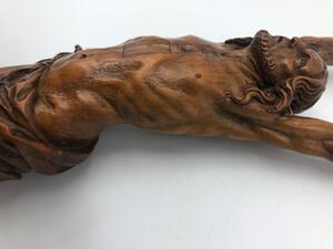 Antique palm wood sculpted corpus 