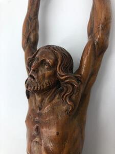 Antique palm wood sculpted corpus 