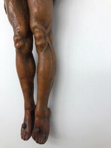 Antique palm wood sculpted corpus 