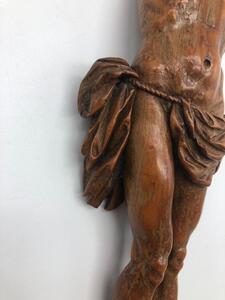 Antique palm wood sculpted corpus 