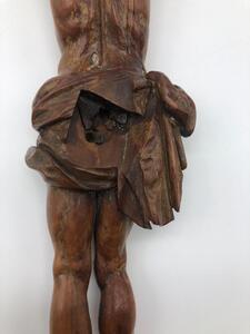 Antique palm wood sculpted corpus 