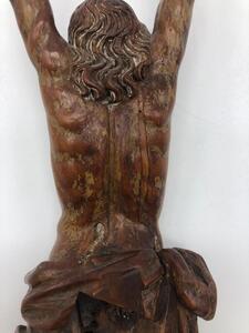 Antique palm wood sculpted corpus 