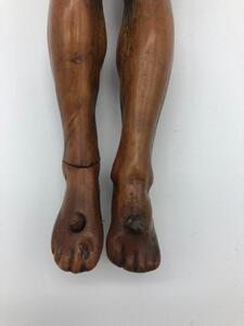 Antique palm wood sculpted corpus 