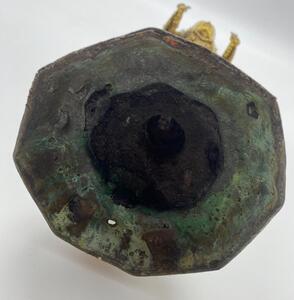 Antique 55 cm bronze gilded Monday Buddha statue Thailand 