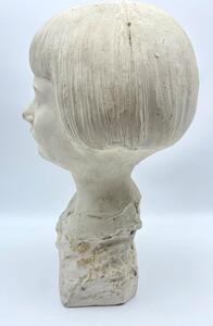 Rare antique plaster Art Deco bust by Léon Gobert 