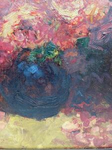 Alfred Bastien painting of a flower bouquet 