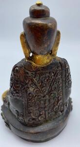 Antique Nepalese gilt bronze Buddha Amitabha 