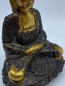 Antique Nepalese gilt bronze Buddha Amitabha 