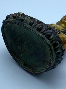 Antique Nepalese gilt bronze Buddha Amitabha 