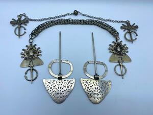 Antique Berber silver Tisernas fibulae 