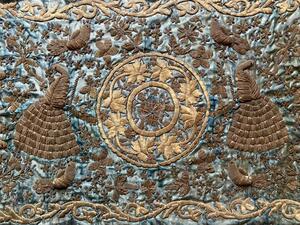 Antique Zardozi goldwork Indo Persian embroidery 