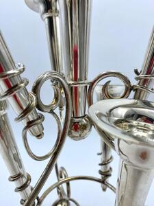 Antique silver plated trumpet Art Nouveau Epergne flowerholder