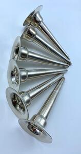 Antique silver plated trumpet Art Nouveau Epergne flowerholder