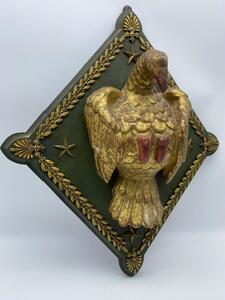 Antique carved giltwood dove 