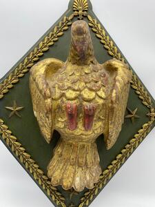 Antique carved giltwood dove 