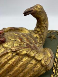 Antique carved giltwood dove 