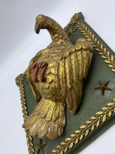 Antique carved giltwood dove 
