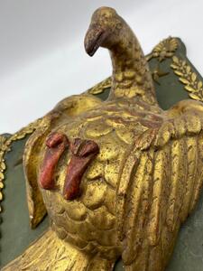 Antique carved giltwood dove 