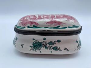 Antique Sceaux faience snuffbox 