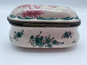 Antique Sceaux faience snuffbox 