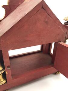 Antique wood carved and partially gilded small altar 