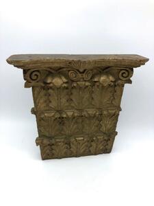 Antique wooden Corinthian capital  