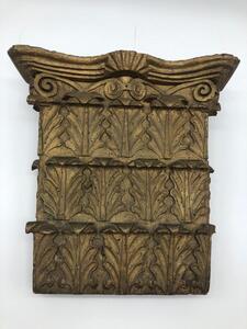 Antique wooden Corinthian capital  