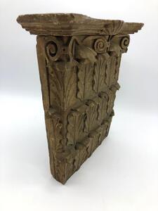 Antique wooden Corinthian capital  