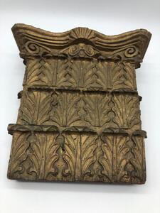 Antique wooden Corinthian capital  