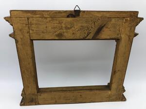 Antique wooden goldleaf polychrome tabernacle frame