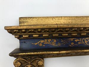 Antique wooden goldleaf polychrome tabernacle frame