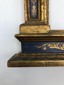 Antique wooden goldleaf polychrome tabernacle frame