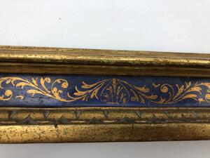 Antique wooden goldleaf polychrome tabernacle frame