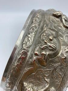 Burmese repousse silver dancers Thabeik 