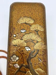 Rare Marquise de Sévigné antique Japanese lacquer Maki-e Fubako 