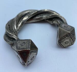 Antique silver alloy Touareg Bedouin bracelet 