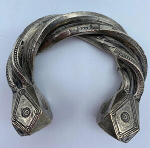 Antique silver alloy Touareg Bedouin bracelet 