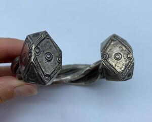 Antique silver alloy Touareg Bedouin bracelet 