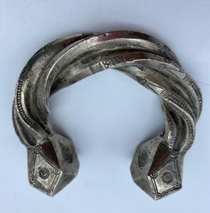 Antique silver alloy Touareg Bedouin bracelet 