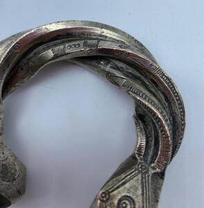 Antique silver alloy Touareg Bedouin bracelet 