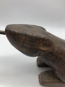 Antique Thai wooden coconut grater 