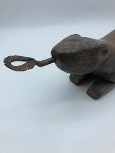 Antique Thai wooden coconut grater 