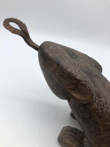 Antique Thai wooden coconut grater 