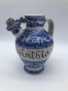 Antique Bassano majolica pharmaceutical jug 