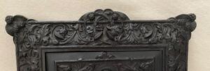 Antique Bog Oak carved frame tabernacle door 