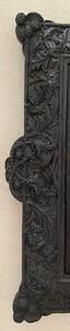 Antique Bog Oak carved frame tabernacle door 