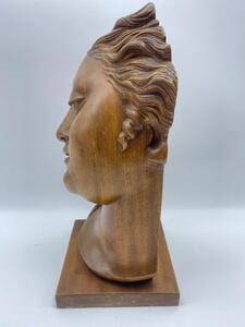 Art Deco wooden sculpted bust of the Venus 