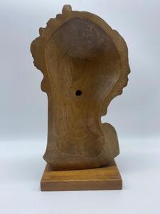 Art Deco wooden sculpted bust of the Venus 